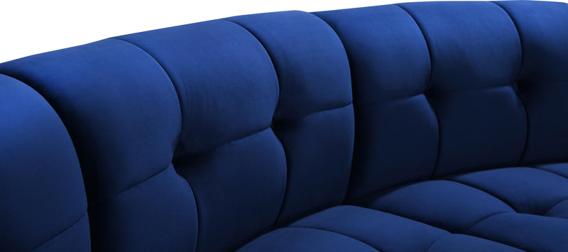 Limitless Navy Velvet 7pc. Modular Sectional