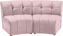 Limitless Pink Velvet 2pc. Modular Sectional