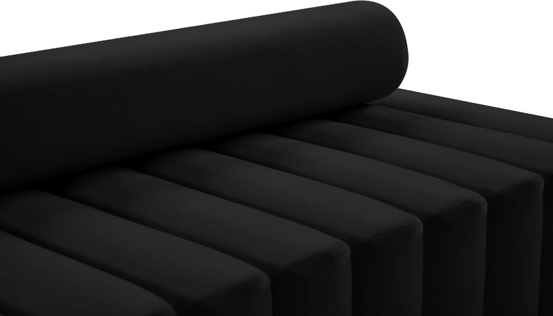 Melody Black Velvet Sofa