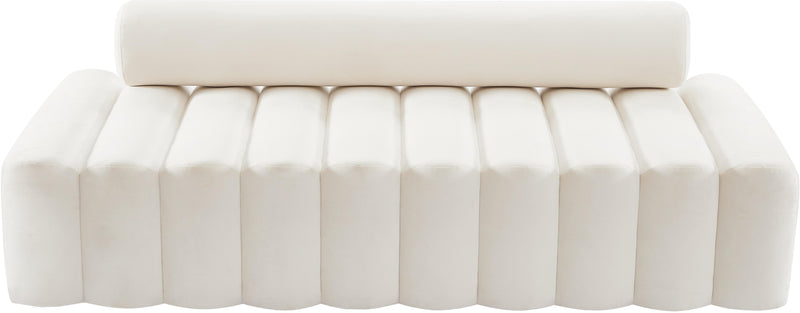 Melody Cream Velvet Sofa