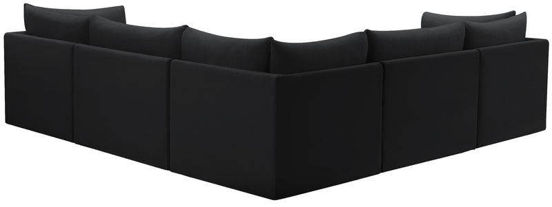 Jacob Black Velvet Modular Sectional