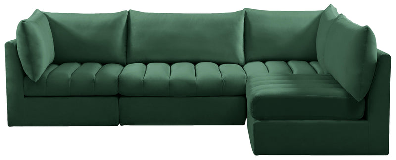 Jacob Green Velvet Modular Sectional