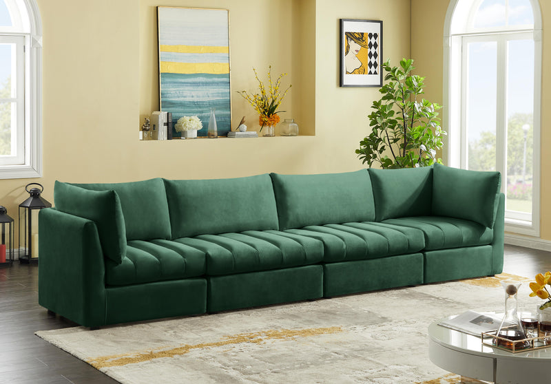 Jacob Green Velvet Modular Sofa