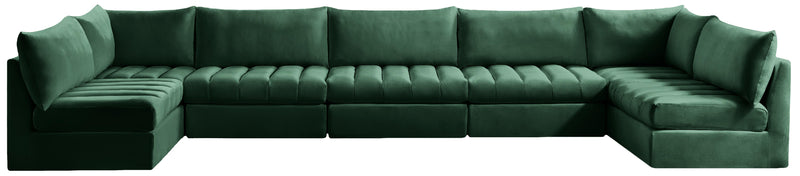 Jacob Green Velvet Modular Sectional