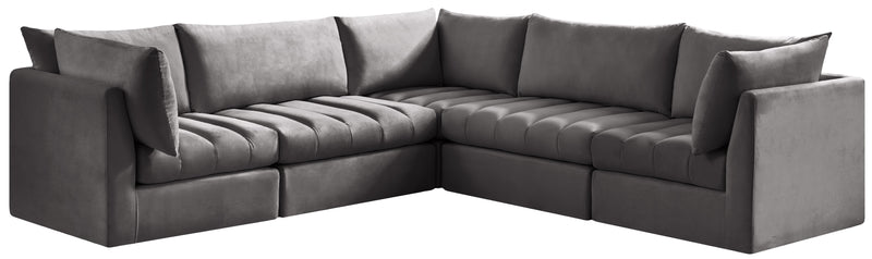 Jacob Grey Velvet Modular Sectional