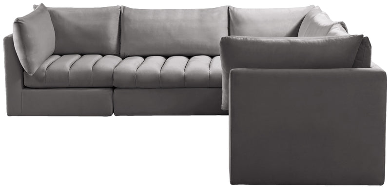 Jacob Grey Velvet Modular Sectional