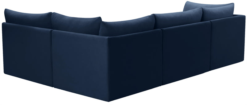 Jacob Navy Velvet Modular Sectional