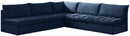 Jacob Navy Velvet Modular Sectional