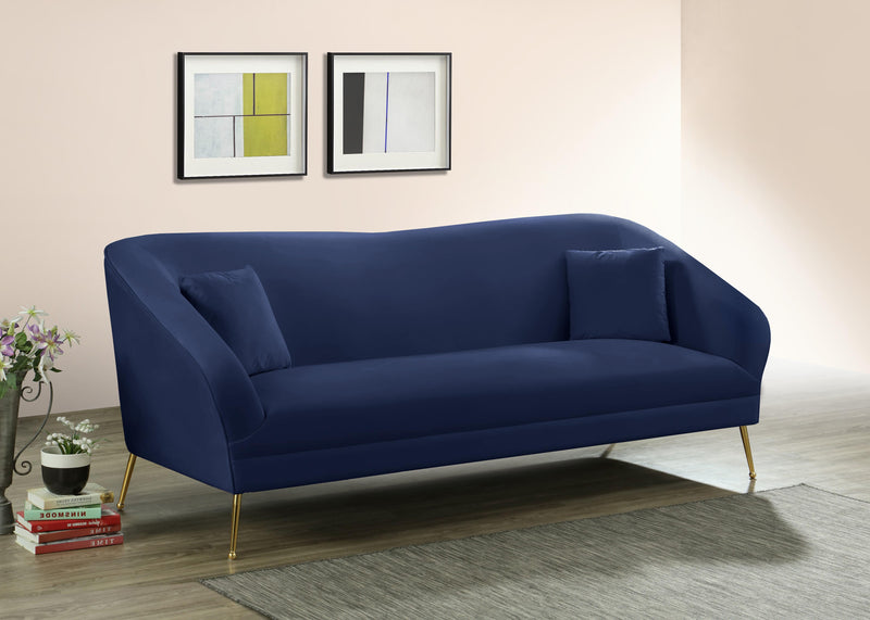 Hermosa Navy Velvet Sofa