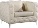 Scarlett Cream Velvet Chair