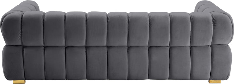 Gwen Grey Velvet Sofa