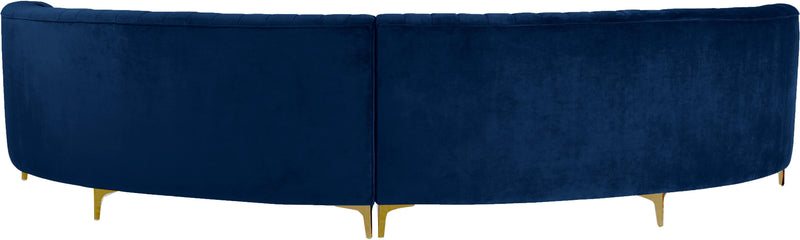 Jackson Navy Velvet 2pc. Sectional