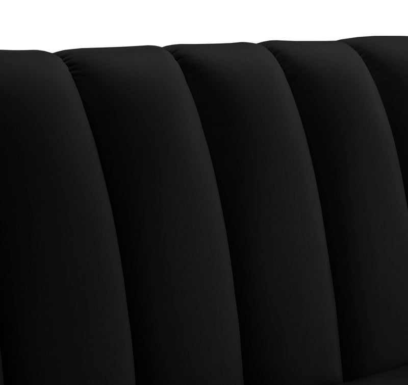 Dixie Black Velvet Chair