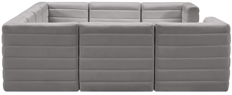 Quincy Grey Velvet Modular Sectional