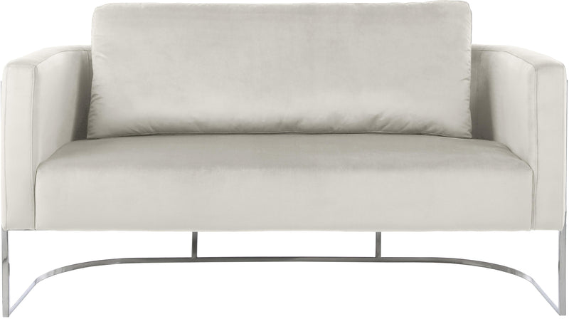 Casa Cream Velvet Loveseat