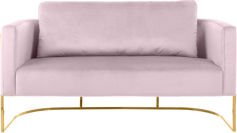 Casa Pink Velvet Loveseat