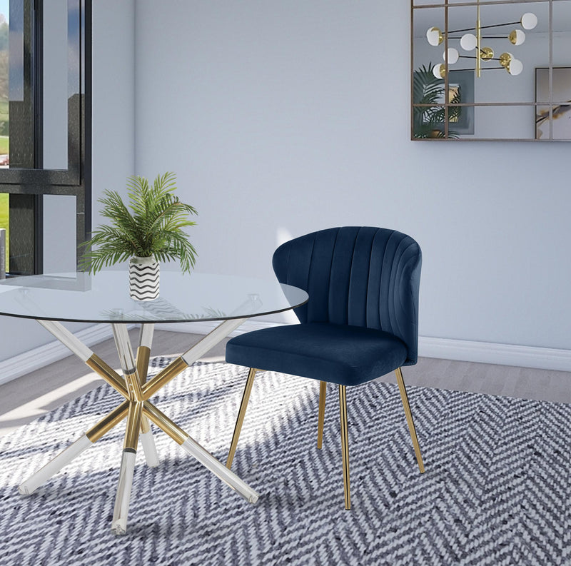 Finley Navy Velvet Dining Chair