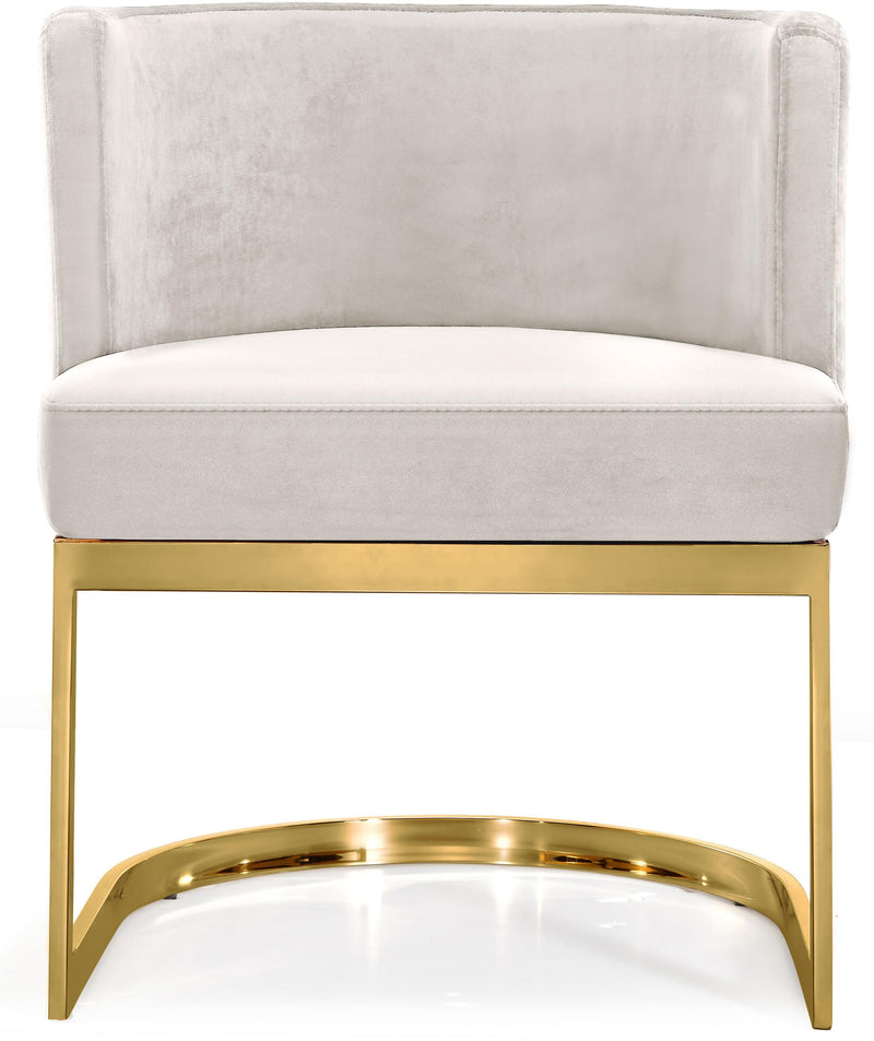 Gianna Cream Velvet Dining Chair