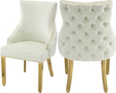Tuft White Faux Leather Dining Chair