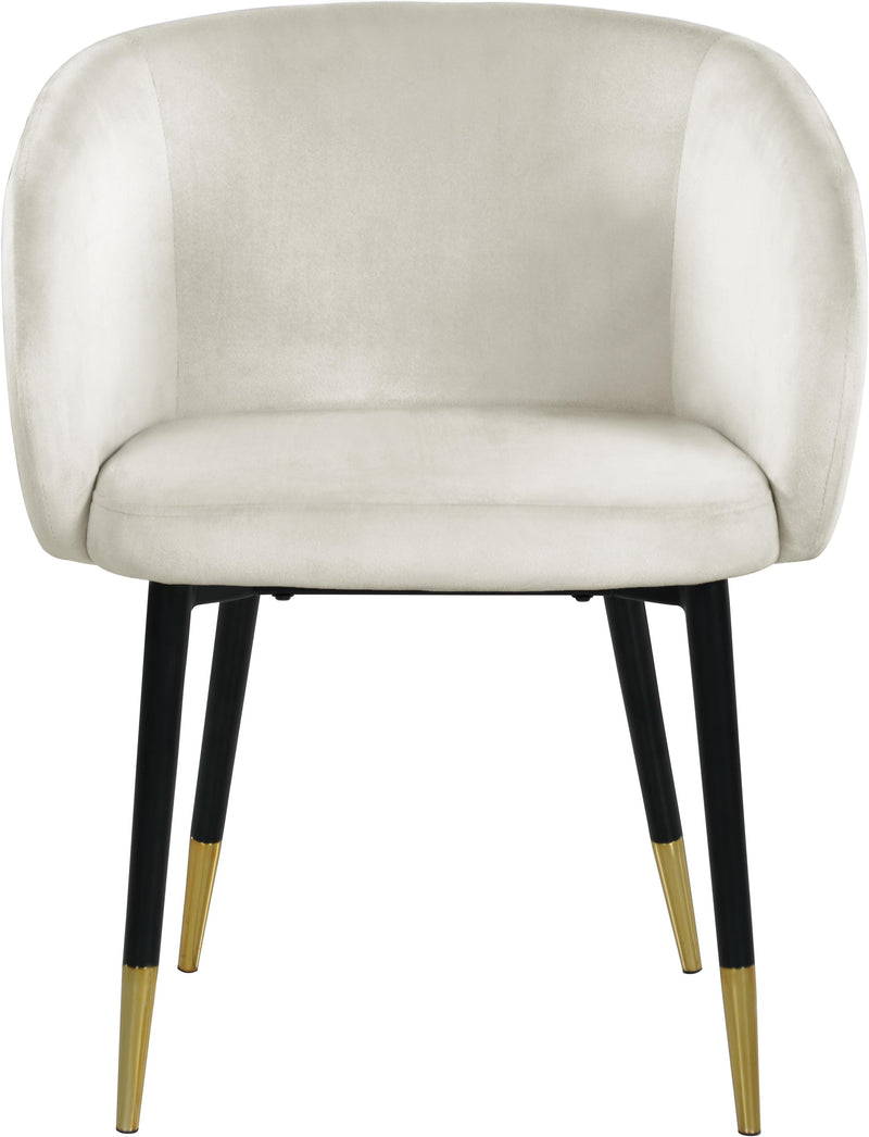 Louise Cream Velvet Dining Chair