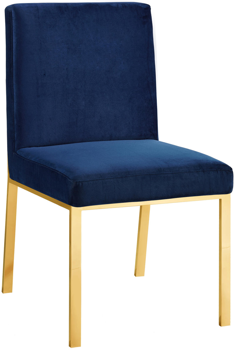 Opal Navy Velvet Dining Chair