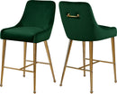 Owen Green Velvet Stool