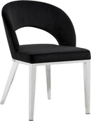 Roberto Black Velvet Dining Chair