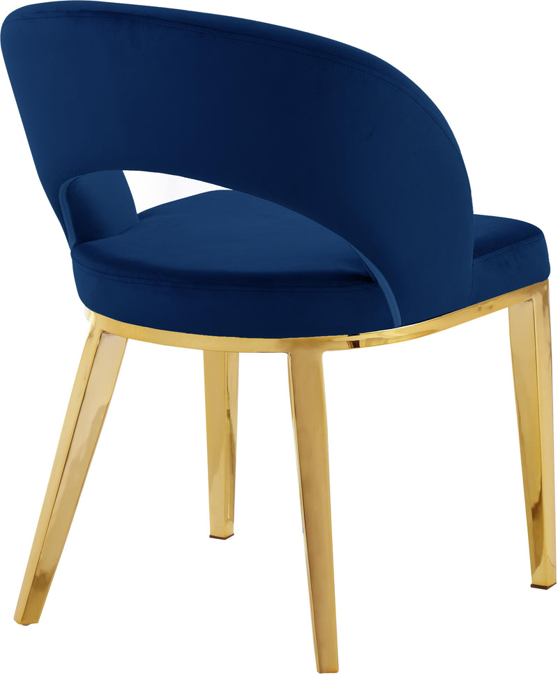 Roberto Navy Velvet Dining Chair