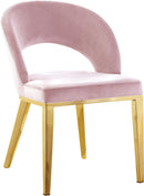 Roberto Pink Velvet Dining Chair