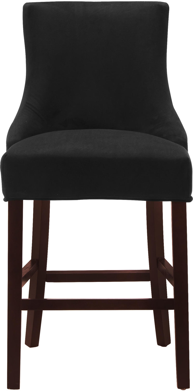 Hannah Black Velvet Stool