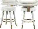 Fitzroy Cream Velvet Counter Stool