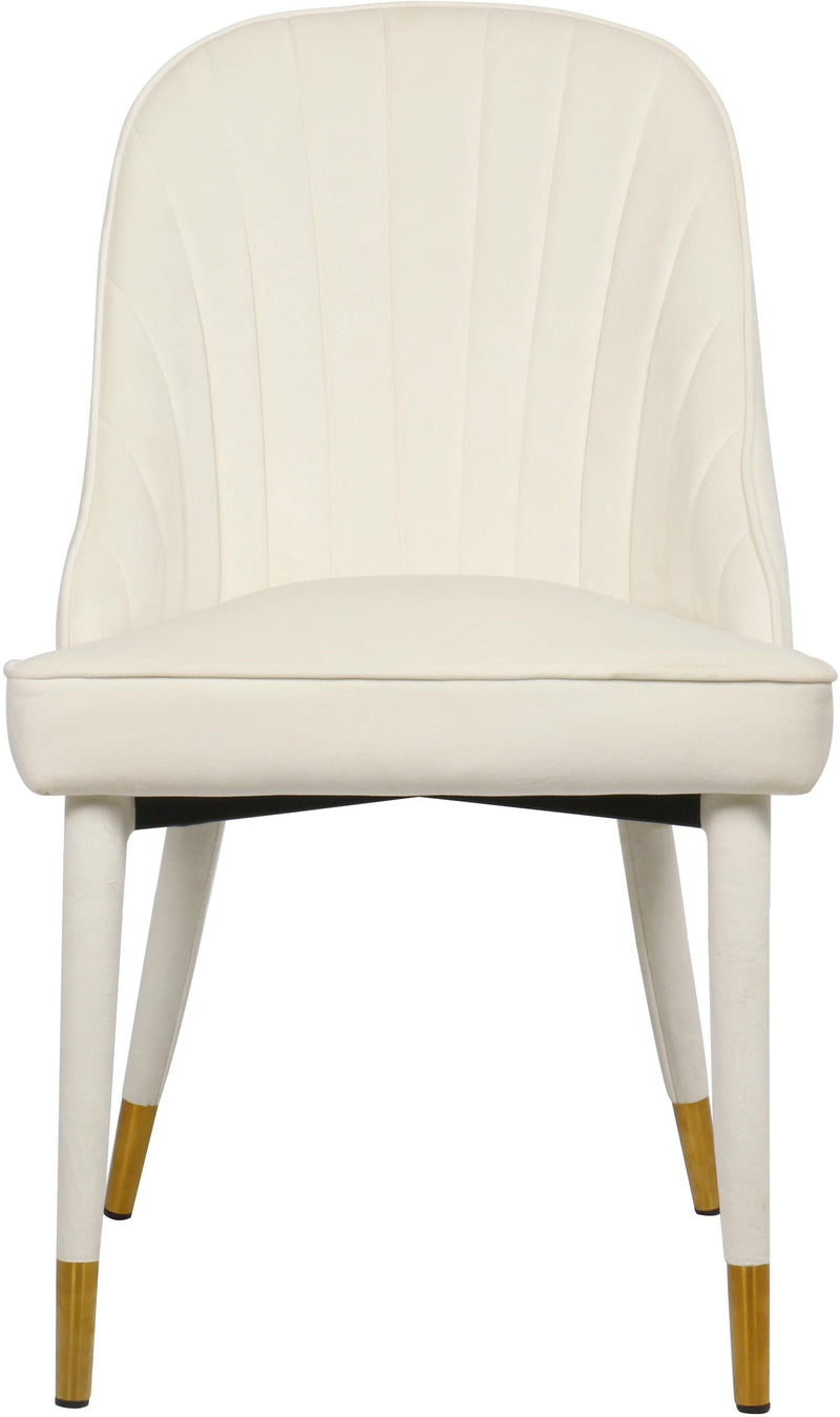 Belle Cream Velvet Dining Chair