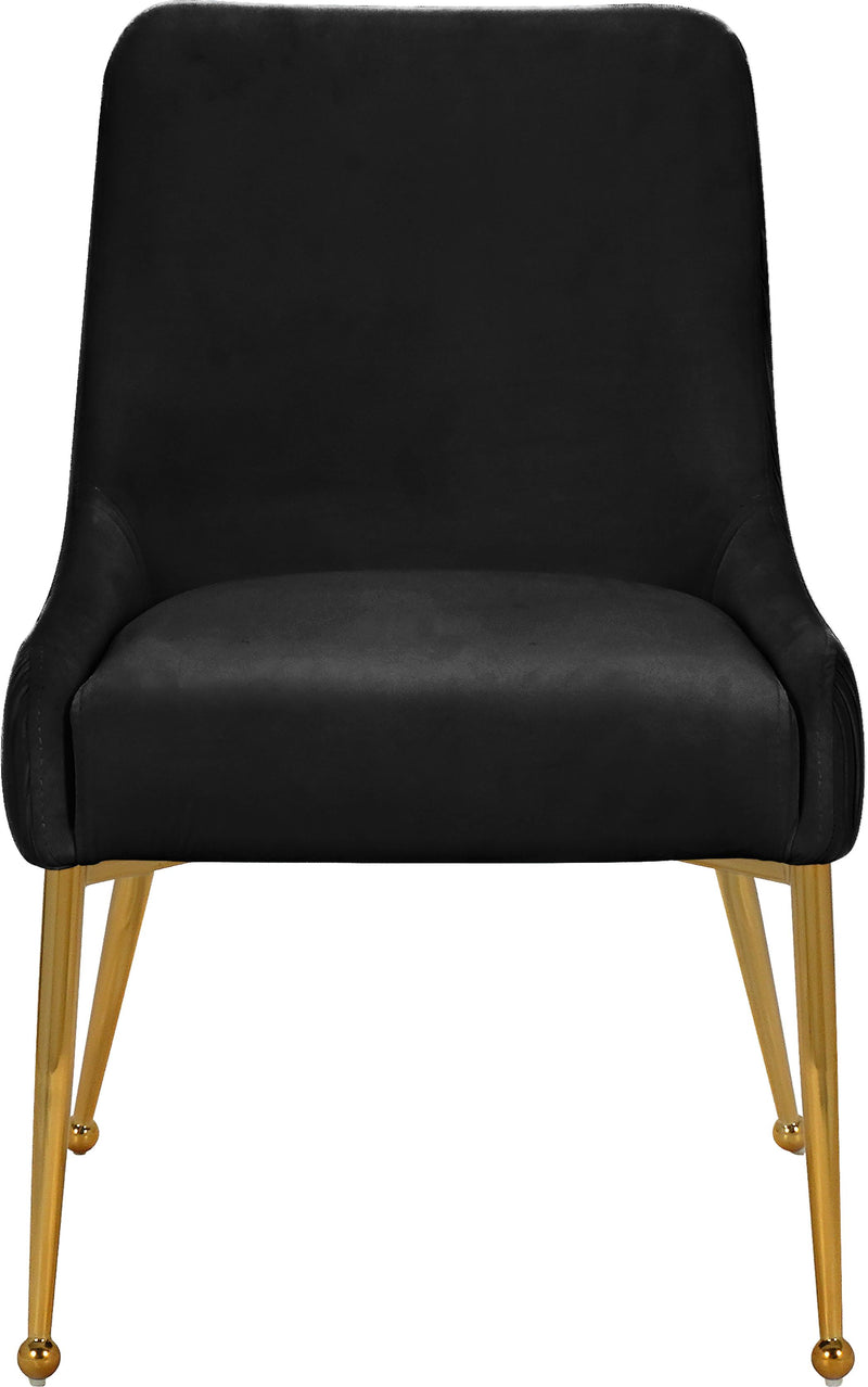 Ace Black Velvet Dining Chair