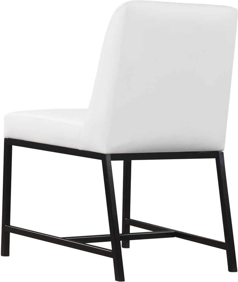 Bryce White Faux Leather Dining Chair