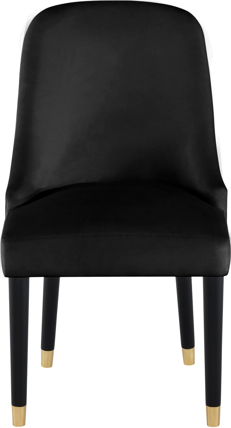 Omni Black Velvet Dining Chair