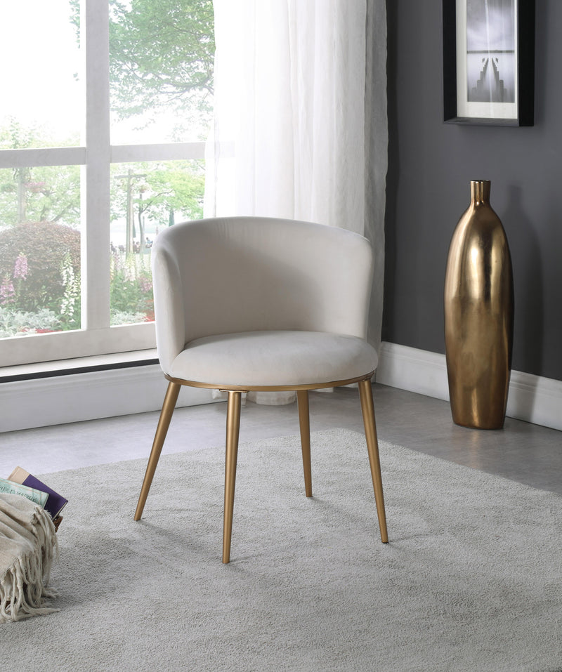 Skylar Cream Velvet Dining Chair