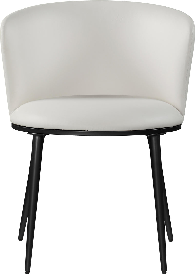 Skylar White Faux Leather Dining Chair