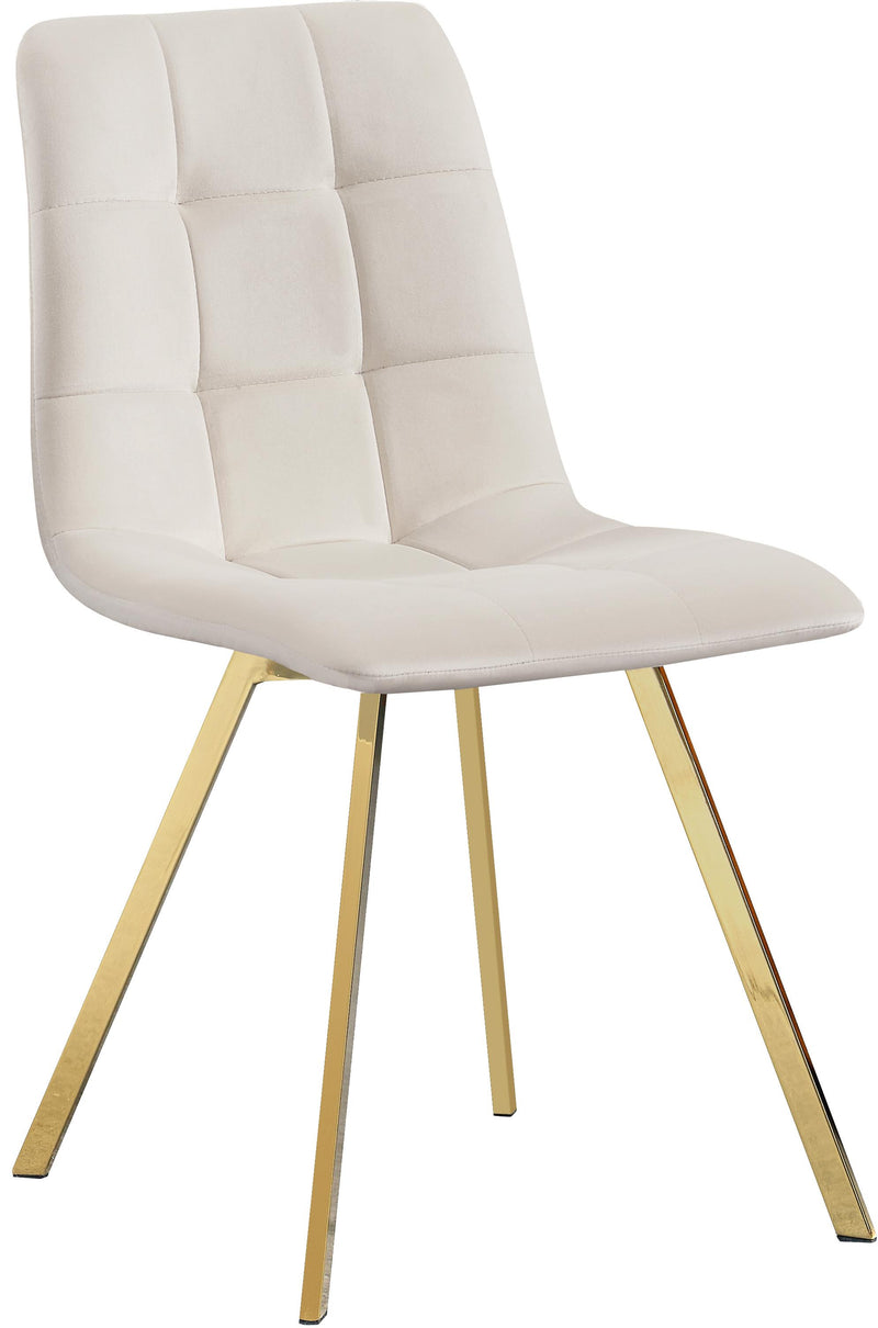 Annie Cream Velvet Dining Chair