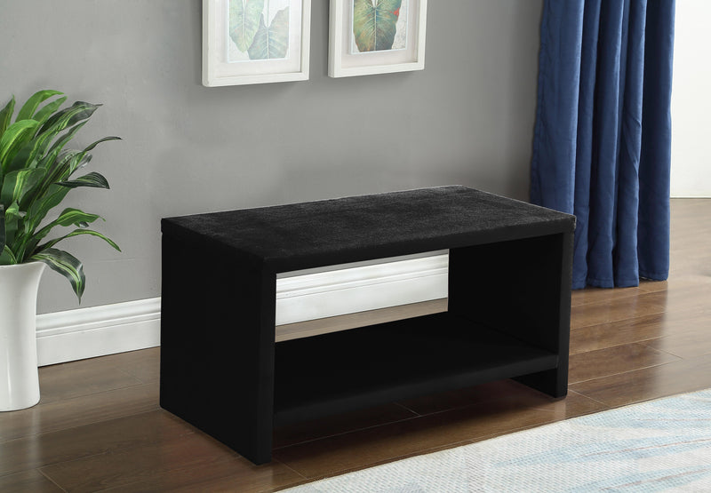 Cleo Black Velvet Night Stand