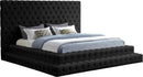 Revel Black Velvet King Bed (3 Boxes)