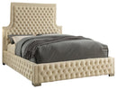 Sedona Cream Velvet King Bed