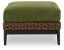 Horizon Hall Outdoor Ottoman with Cushion