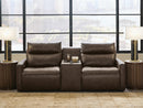 ModZ Power Reclining Sectional Loveseat with Audio Console