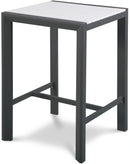Nizuc White manufactured wood Outdoor Patio Aluminum Square Bar Table