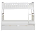 Galen Twin/Full Bunk Bed w/ Storage Boxes in White B2053TFW-1*T