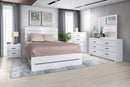 White & Black Accent Bedroom Set B051