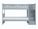 Orion Bunk Bed w/ Reversible Step Storage in Gray B2063SB-1*
