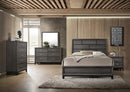Two-Tone Gray Panel Bedroom Set B214
