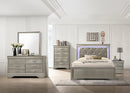 Champagne Tufted LED Bedroom Set B3739