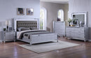 Silver Tufted LED Bedroom Set B563